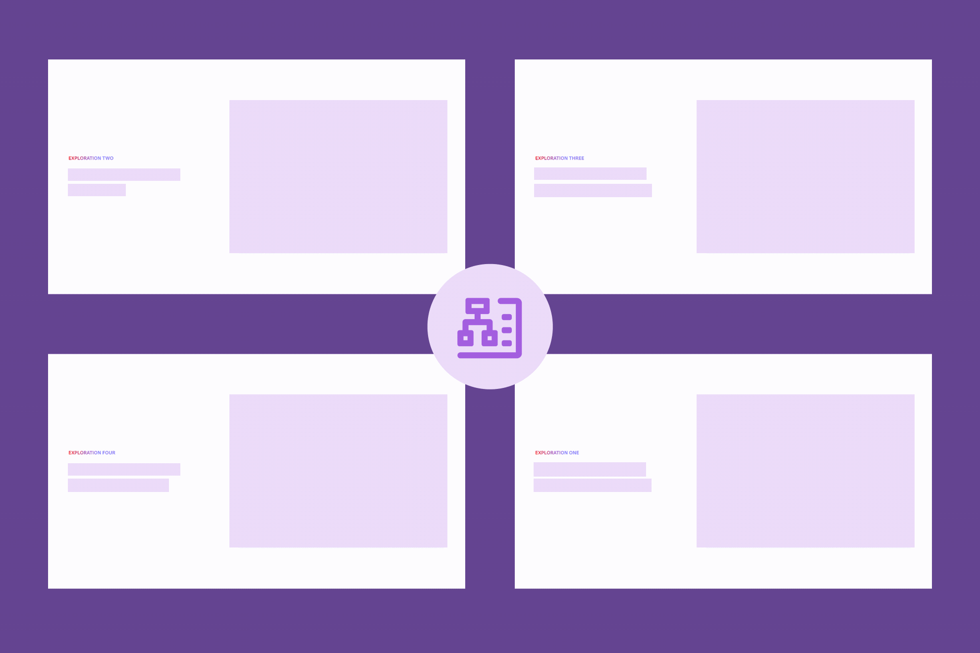 Animated overview of four confidential Adobe Future Vision explorations